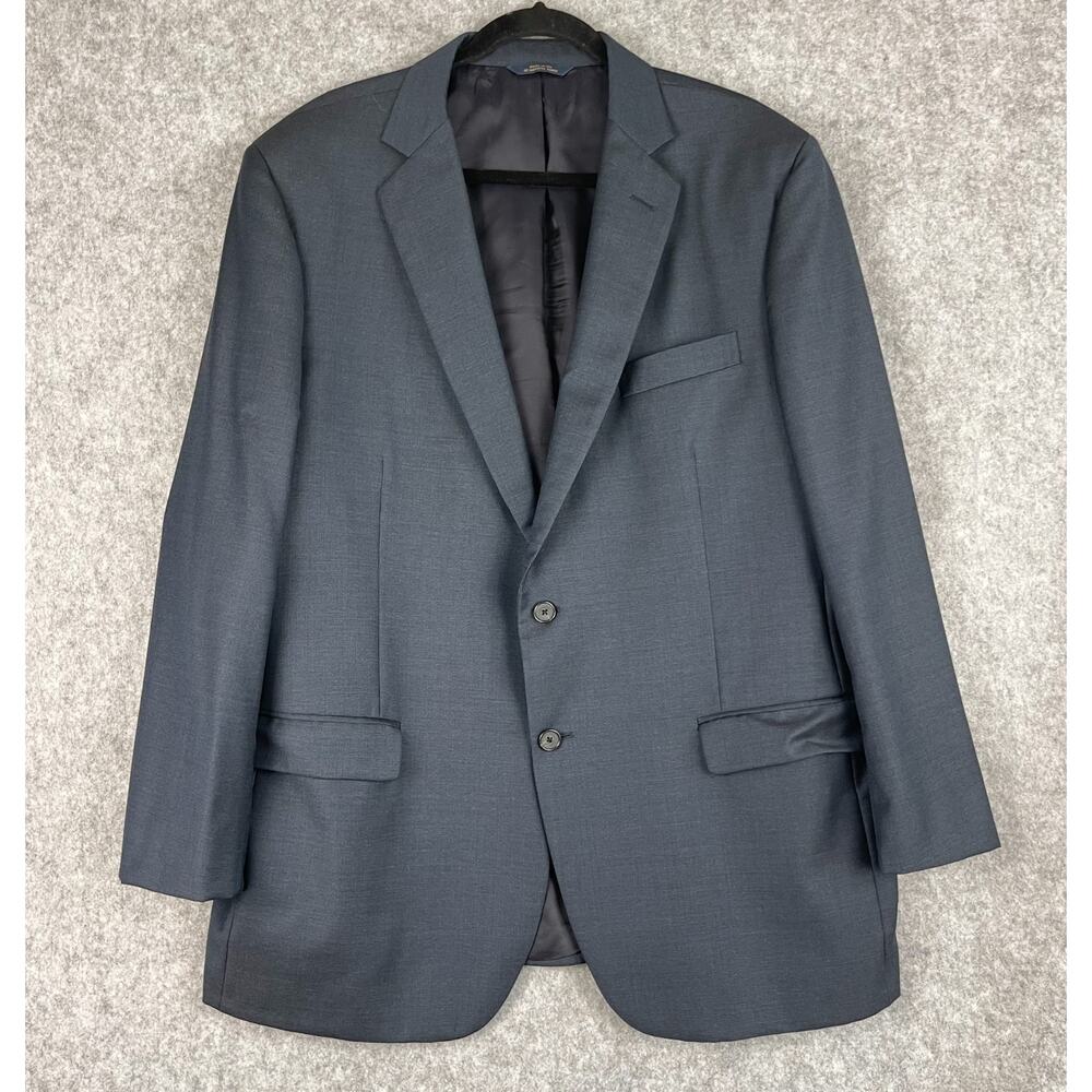 Brooks Brothers 1818 Madison Blazer Jacket Men 46R Blue Wool Vitale Barberis USA